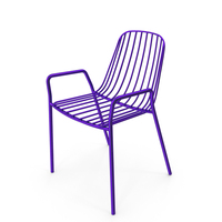 Violet Metallic Chair PNG & PSD Images