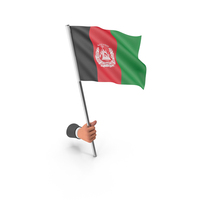 Afghanistan Hand Hold Flag PNG & PSD Images