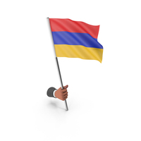 Armenia Hand Hold Flag PNG & PSD Images