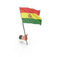 Bolivia Hand Hold Flag PNG & PSD Images