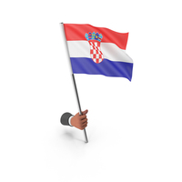Croatia Hand Hold Flag PNG & PSD Images