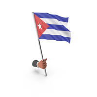 Cuba Hand Hold Flag PNG & PSD Images