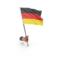 Germany Hand Hold Flag PNG & PSD Images