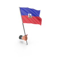 Haiti Hand Hold Flag PNG & PSD Images