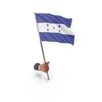 Honduras Hand Hold Flag PNG & PSD Images