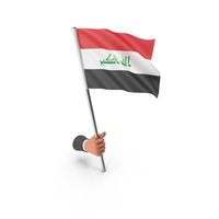 Iraq Hand Hold Flag PNG & PSD Images