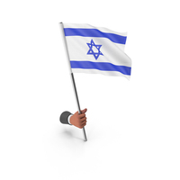 Israel Hand Hold Flag PNG & PSD Images
