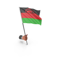 Malawi Hand Hold Flag PNG & PSD Images