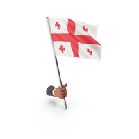 Republic of Georgia Hand Hold Flag PNG & PSD Images