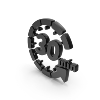 30 Minutes Refresh Icon Black PNG & PSD Images