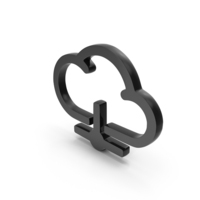Black Cloud Data Transfer Icon PNG & PSD Images