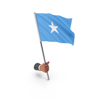Somalia Hand Hold Flag PNG & PSD Images