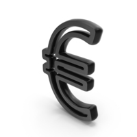 Out Line Euro Currency Euro Currency  Icon Black PNG & PSD Images