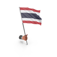 Thailand Hand Hold Flag PNG & PSD Images