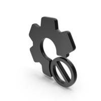 Black Setting Dismiss Icon PNG & PSD Images