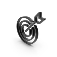 Black Target Shooting Icon PNG & PSD Images