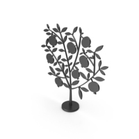 Metallic Tree Ornament PNG & PSD Images