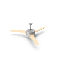 Modern Ceiling Fan With Wooden Blades PNG & PSD Images