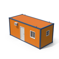 Orange Construction Site Cabin PNG & PSD Images
