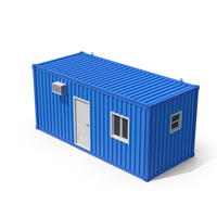 Blue Construction Site Cabin PNG & PSD Images