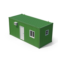 Green Construction Site Cabin PNG & PSD Images