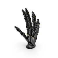 Black Robotic Hand PNG & PSD Images