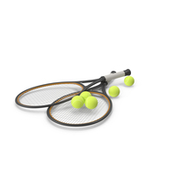 Tennis Rackets And Balls PNG & PSD Images
