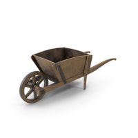 Wooden Wheelbarrow PNG & PSD Images