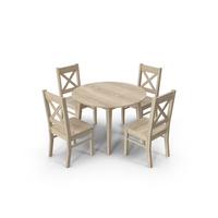 Round Table And Chairs PNG & PSD Images