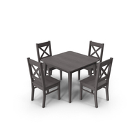 Black Dining Table And Chairs PNG & PSD Images