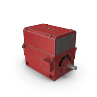 Used Red Electric Induction Motor PNG & PSD Images