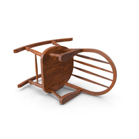 Dark Colored Rocking Chair On The Ground PNG & PSD Images