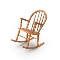 Light Colored Rocking Chair Backwards PNG & PSD Images