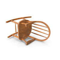Light Colored Rocking Chair On The Ground PNG & PSD Images