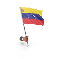 Venezuela Hand Hold Flag PNG & PSD Images