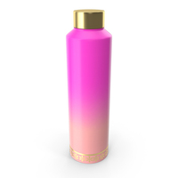 Pink And Gold Water Bottle PNG & PSD Images