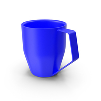 Blue Plastic Coffee Mug PNG & PSD Images