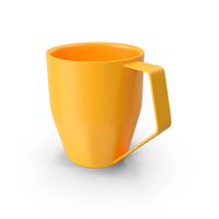Orange Plastic Coffee Mug PNG & PSD Images