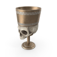 Antique Skull Goblet Gold PNG & PSD Images