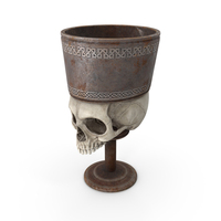 Antique Skull Goblet Rust PNG & PSD Images