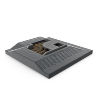 Sci-Fi Floor Channel With Wires Corner PNG & PSD Images