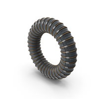 Sci fi Small Brass Tubes Long Large Ring PNG & PSD Images