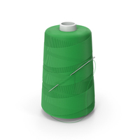 Green Sewing Thread And Needle PNG & PSD Images