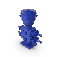 Industrial Hydraulic Pump Unit Blue PNG & PSD Images