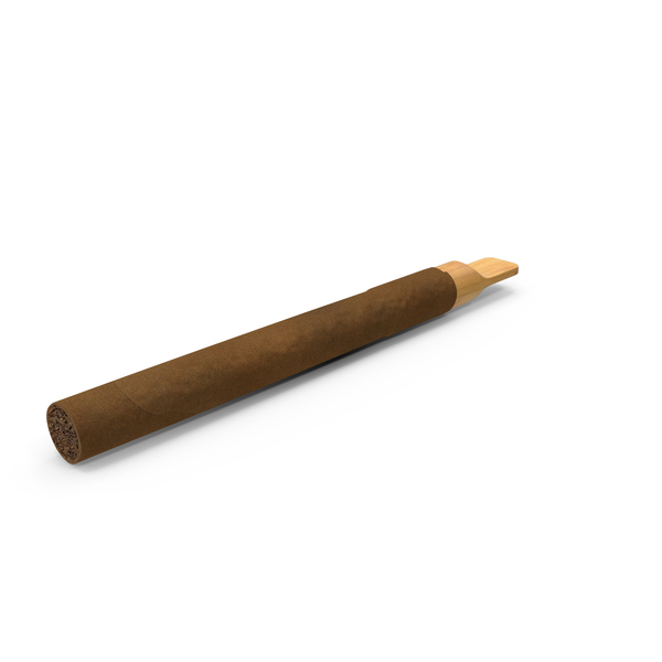 Cigar with Wooden Tip PNG & PSD Images