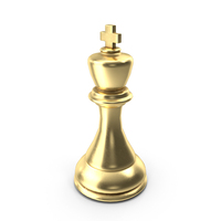 Chess Piece King Gold PNG & PSD Images