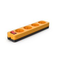Orange Electric Extension Socket PNG & PSD Images
