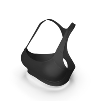 Black Women Sports Bra PNG & PSD Images