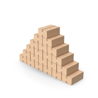 Blank Cardboard Box Big Pyramid PNG & PSD Images
