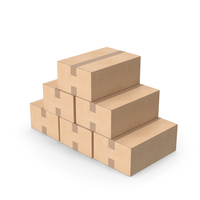 Blank Cardboard Box Small Pyramid PNG & PSD Images